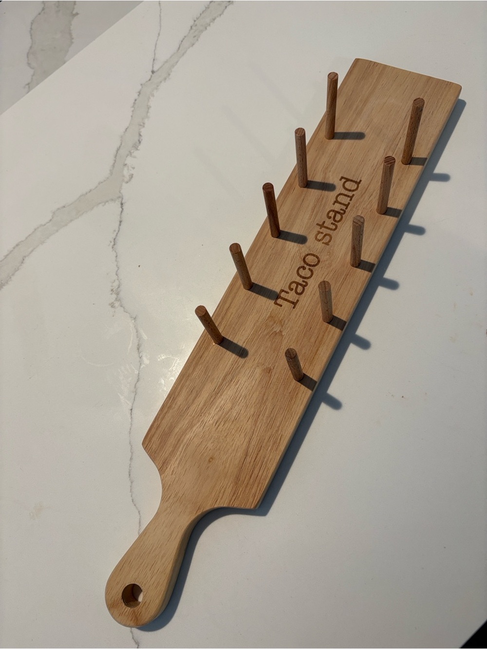 Mud Pie Taco Stand with Wooden Pegs